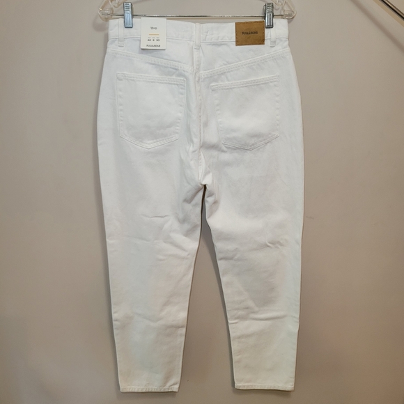 Pull & Bear White Mom High Rise Jean - Picture 5 of 7